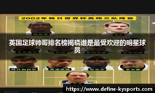 英国足球帅哥排名榜揭晓谁是最受欢迎的明星球员